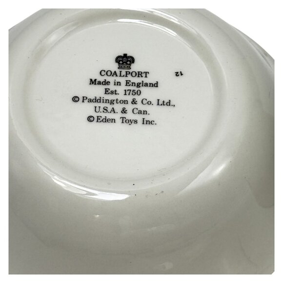 Coalport Paddington Bear Eden 1984 Bowl Plate Cup Set Open Box Unused 1984 - Picture 12 of 16